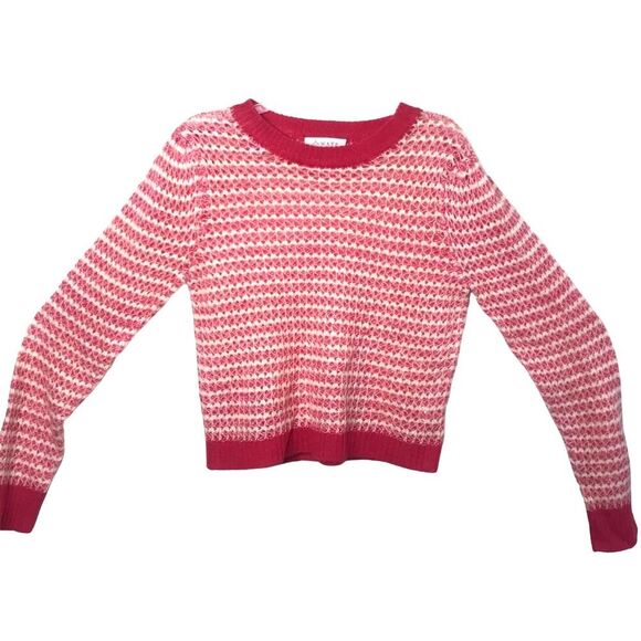 Wayf Striped Sweater Pink White Size Medium - Picture 3 of 10